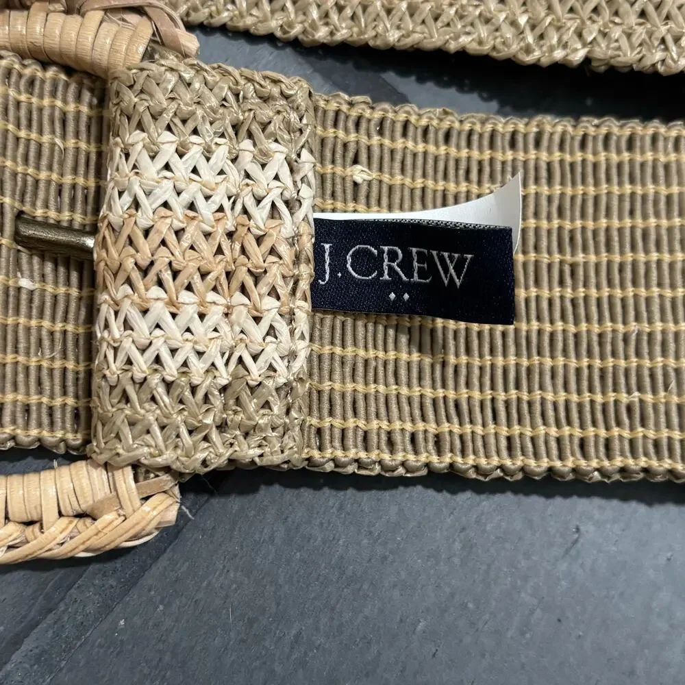 J. Crew Factory Wide Straw Belt Style #BI919 - One Size